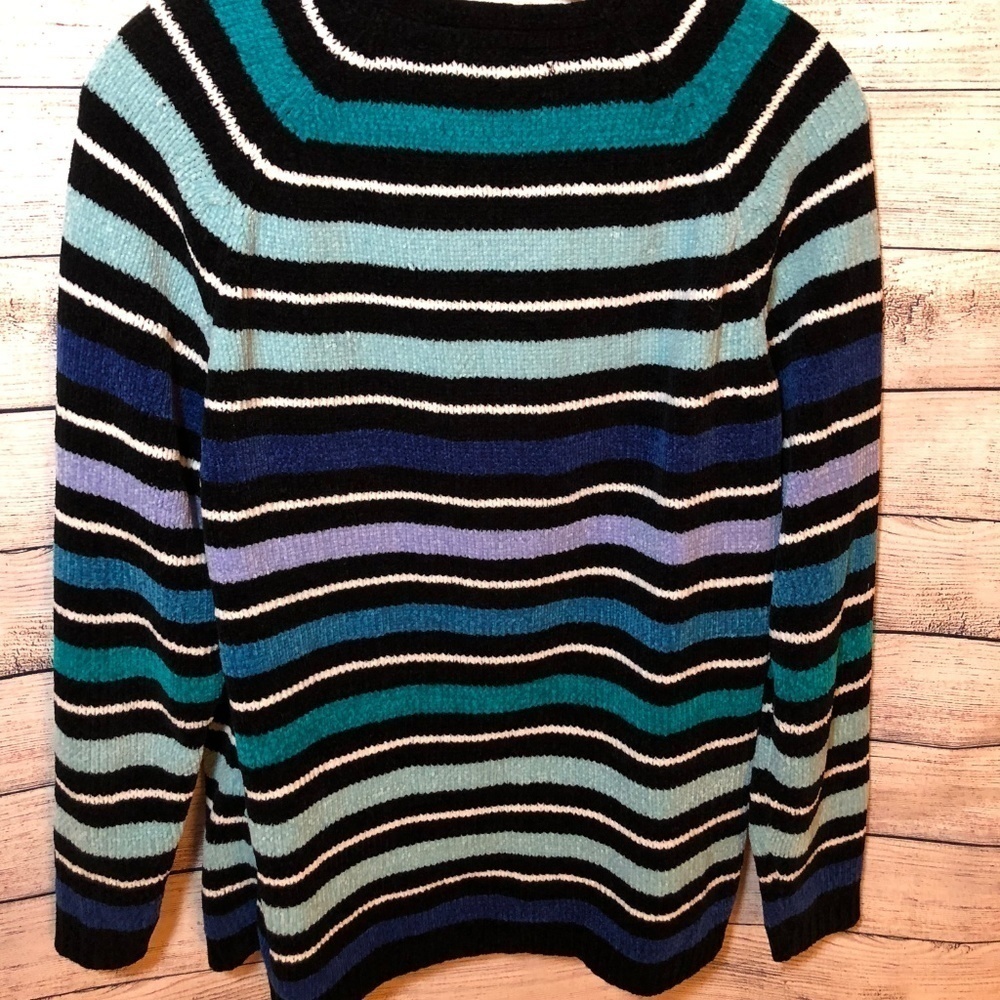 Carolyn Taylor Striped Chenille Sweater - Picture 5 of 5